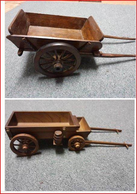 2 Wooden Horse Carts