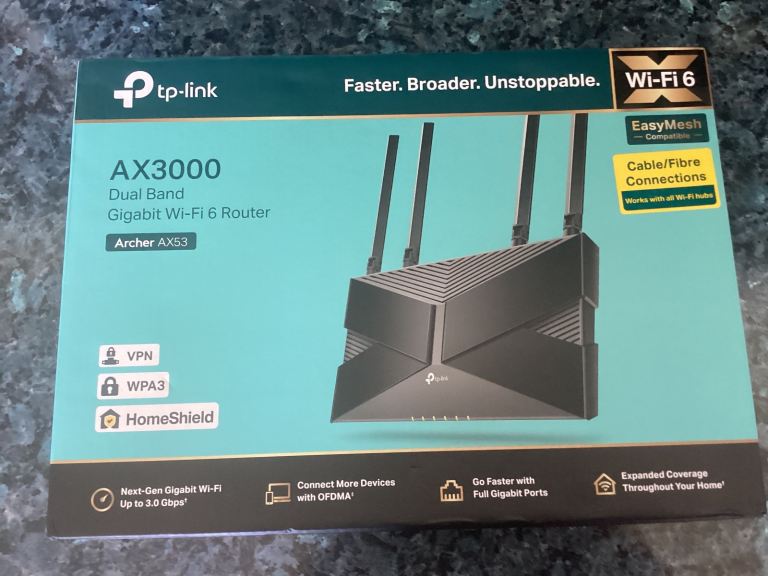 Dual Band Gigabite Wi-Fi 6 Router