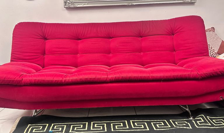 image for 🛋️ 2 Sofa Beds (3-Seater Each) for Sale – Good Condition