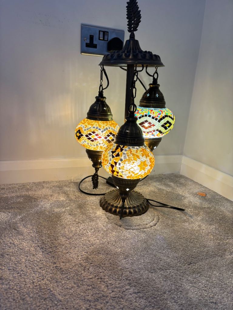 Turkish Style Mosaic Floor Lamp – Multicoloured
