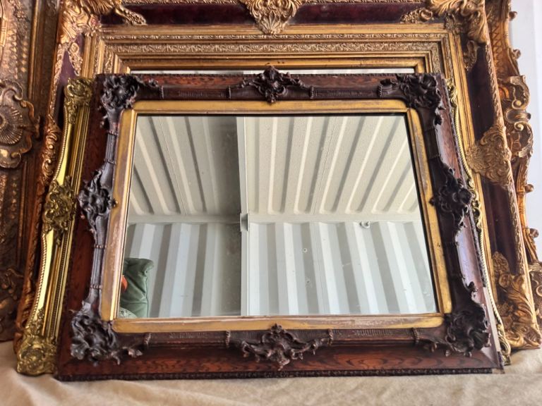 Wooden Antique Mirror