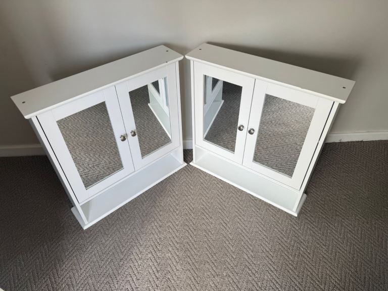 White Bathroom Cabinets 