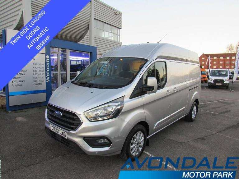 2022 Ford Transit Custom Transit Custom 185 BHP L2 H2  Automatic Van with twin side doors sat nav...