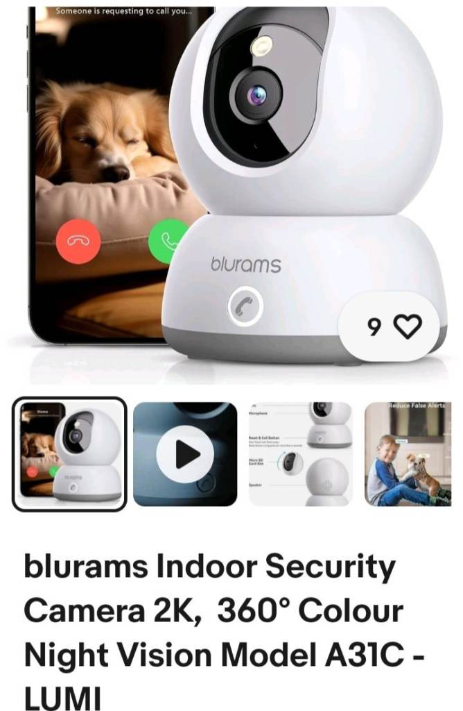 Blurams lumi indoor smart camera