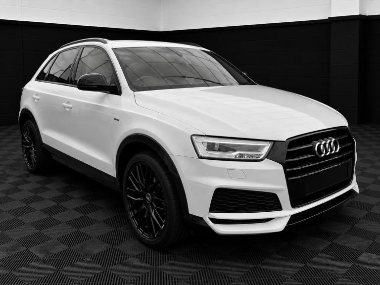 2018 18 AUDI Q3 2.0 TDI BLACK EDITION MANUAL 150BHP WHITE EURO 6