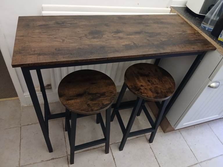 Vasagle breakfast bar table and stool set