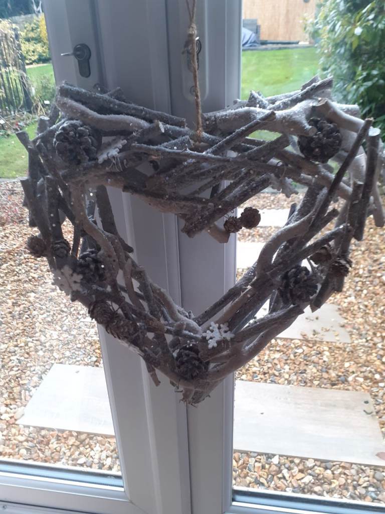 image for Christmas Silver Wooden Wreath