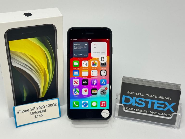 Apple iPhone SE 2020 128GB Unlocked Black Boxed | WARRANTY