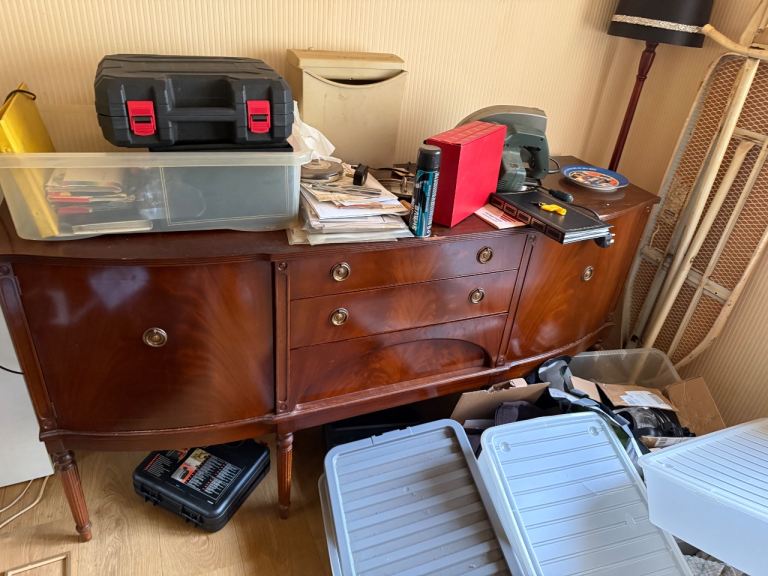 Wooden Sideboard with Drawers and Cupboards