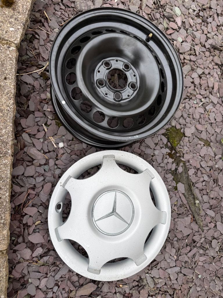 4 Mercedes C Class Steel Wheels and trims - brand new 