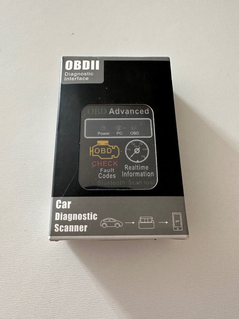 ELM327 V2.1 BLUETOOTH OBD2 CAR FAULT DIAGNOSTIC TOOL - BLACK