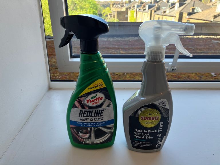 Car wheel & tyre cleaning products  