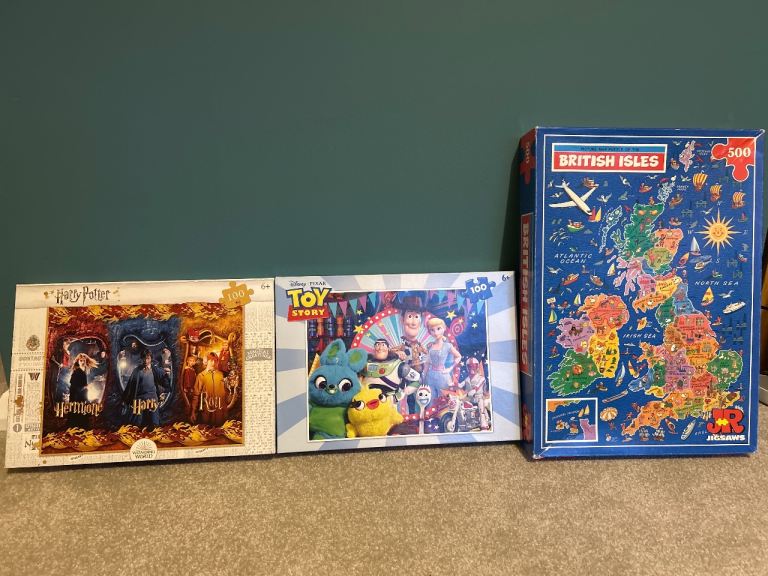 Harry Potter, Toy Story, and British Isles Jigsaw Puzzles