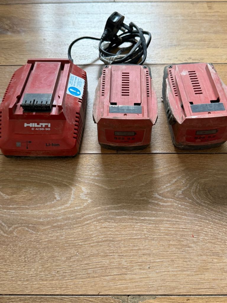 Hilti C 4/36-90 Battery Charger with Two Li-ion Batteries