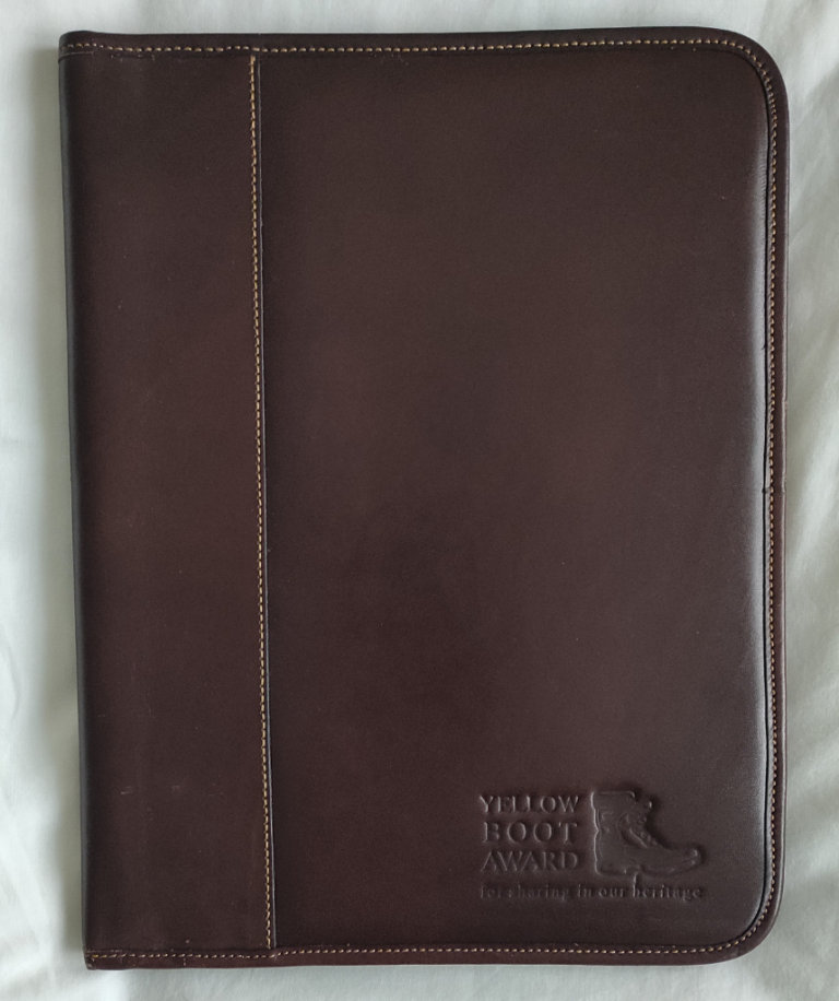 Timberland brown leather A4 portfolio