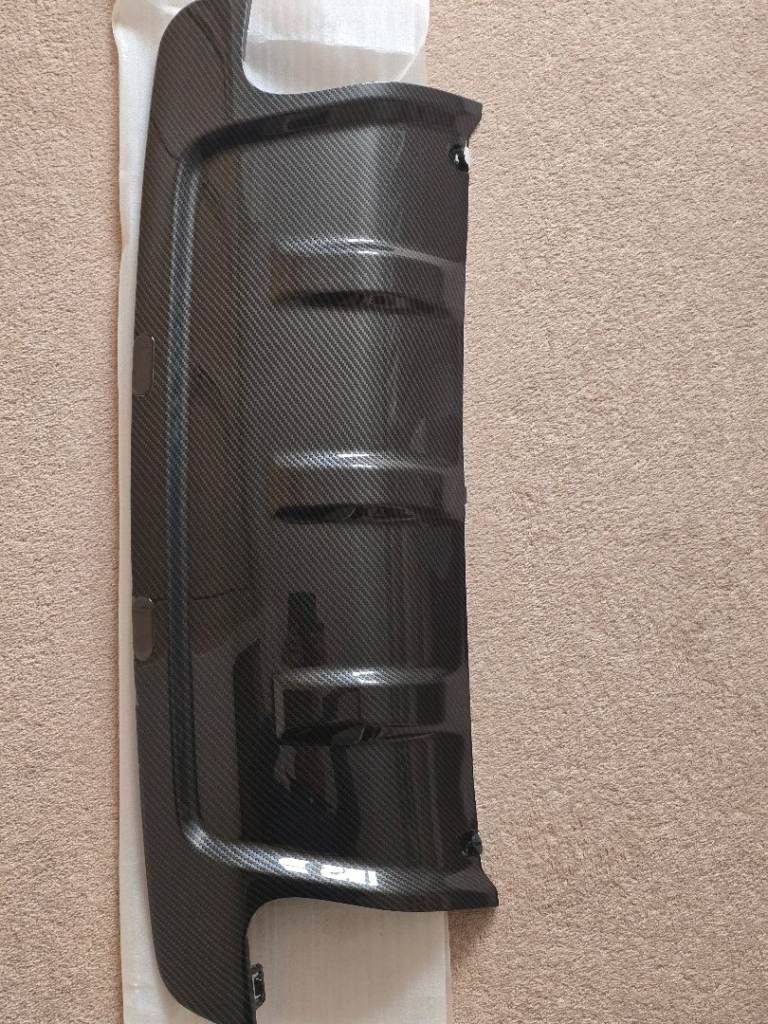 Carbon look rear diffuser 