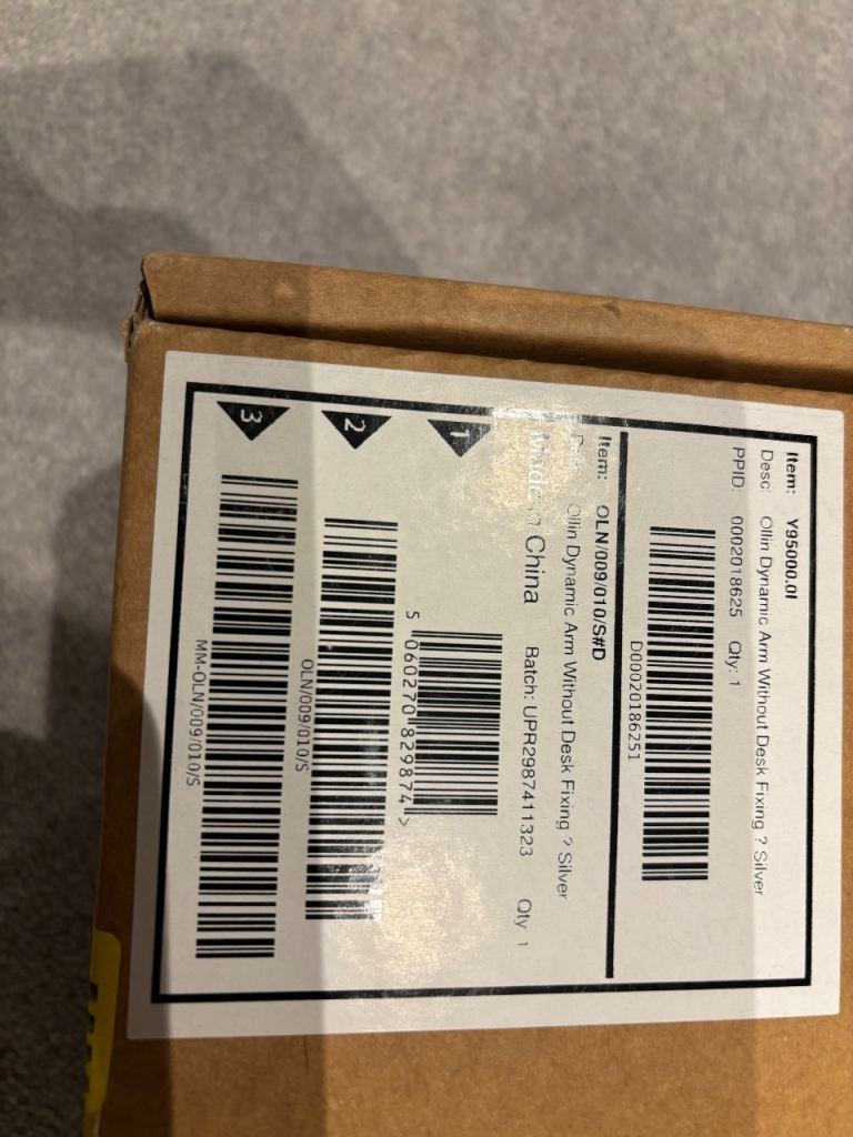 Ollin Dual Monitor Arm Silver