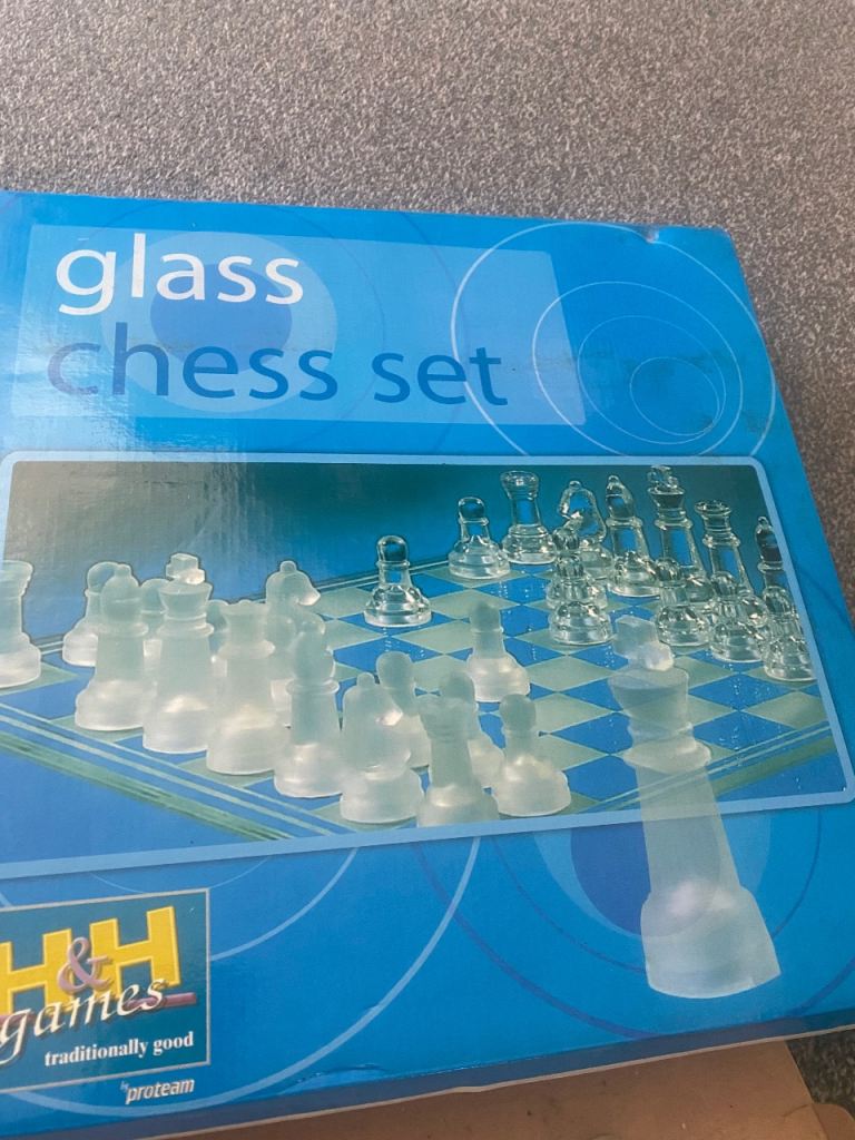 Glass chess set 