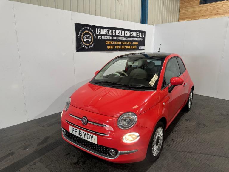 2018 Fiat 500 1.2 Lounge 3dr HATCHBACK Petrol Manual