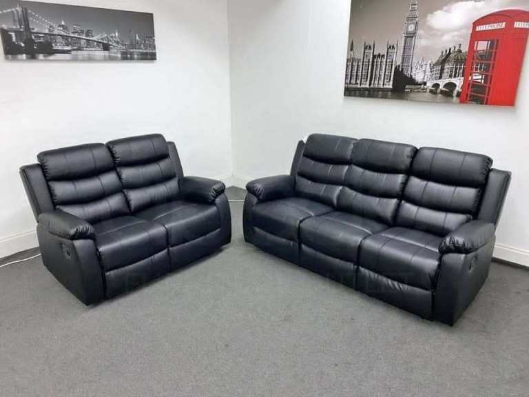 Brand New Roma Recliner Sofa Collection🔥Leather Corner Sofa | 3+2 Seater Sofa 🚚All Uk Delivery 