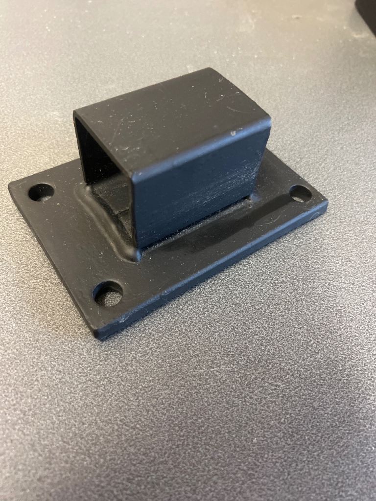 Motorbike security base plate