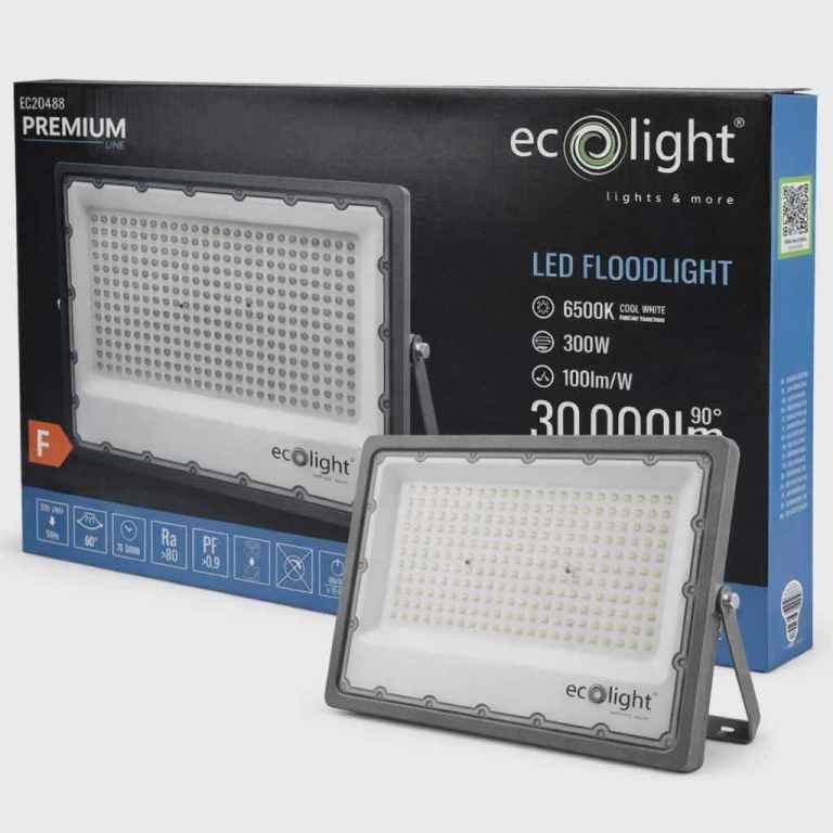 300W Outdoor LED Security Floodlight IP65 Heavy Duty Aluminium 30000lm