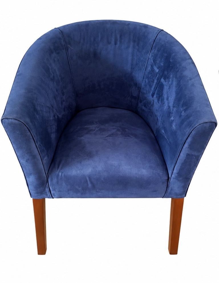 Blue Velvet Tub Chair
