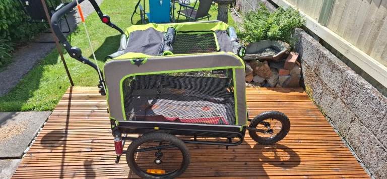 Klarfit 2 in 1 bicycle pet trailer/stroller