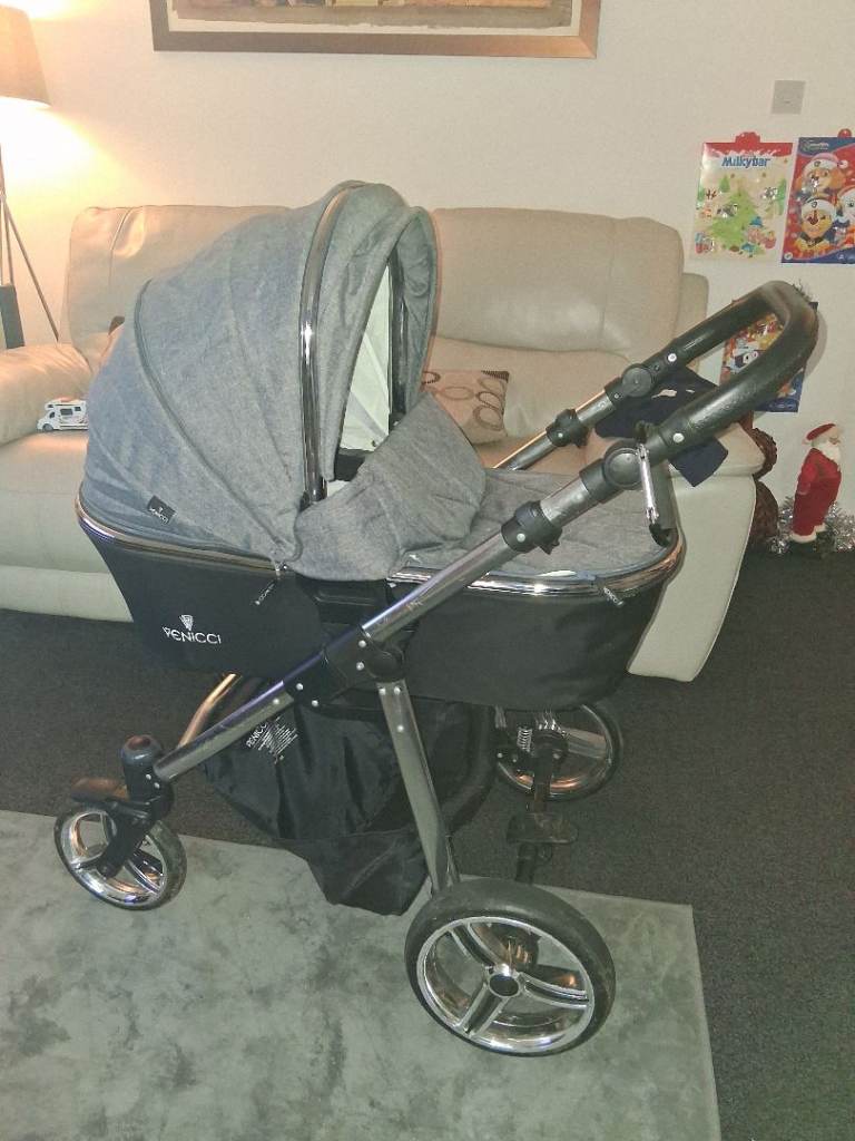 image for Grey venicci 3 in 1 travel system 