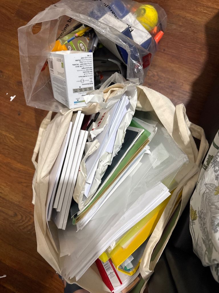 Large Bag of Miscellaneous Items for stationery