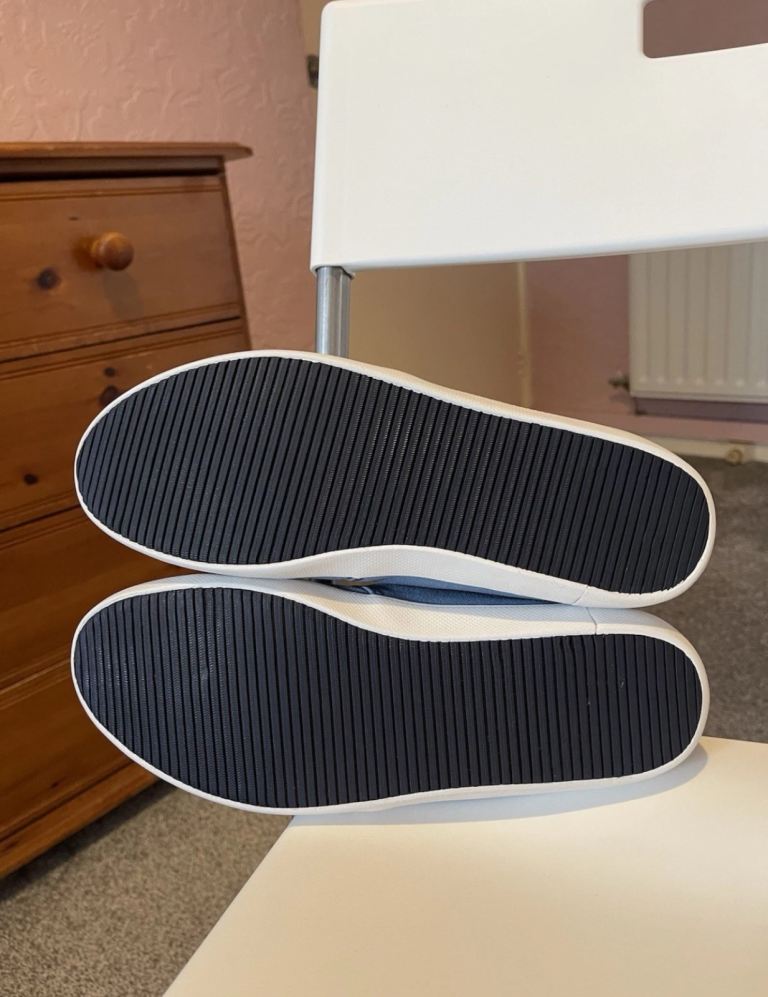 Lacoste Marice Leisure Smart Canvas Mens Summer Sneakers in Light Blue Size 9 UK