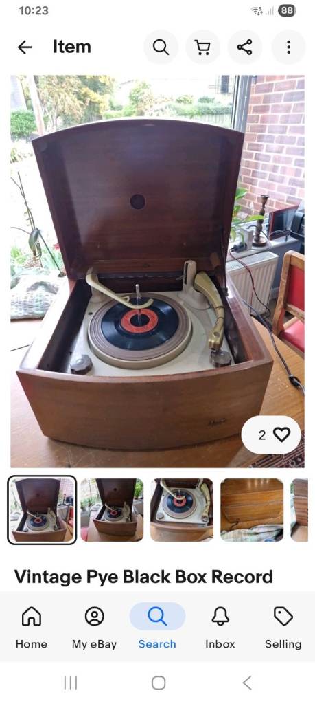 PYE BLACKBOX Vintage Record player.