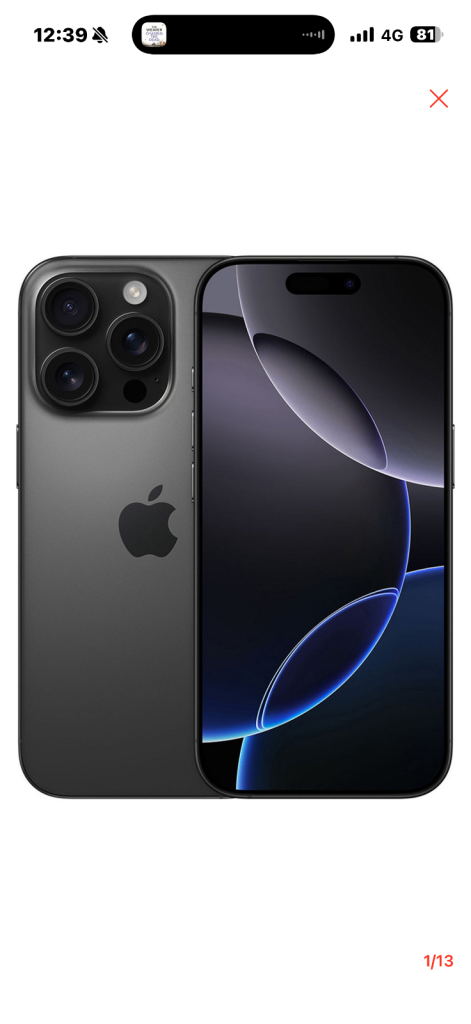 iPhone 16 pro max black 