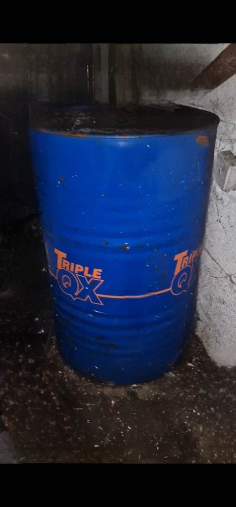 Triple QX blue  Oil barrell drum. Fire bin cheap drum