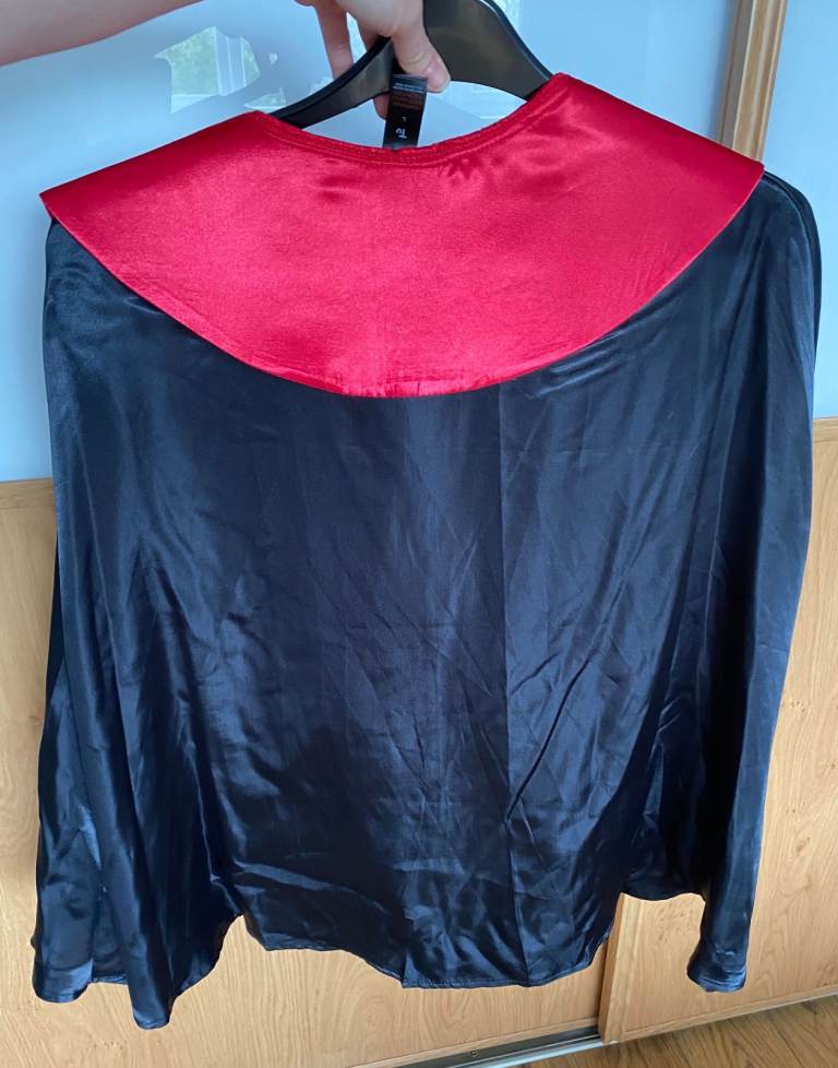 NEW ADULT SIZE LARGE HALLOWEEN 2 PIECE VAMPIRE TOP & CAPE OUTFIT RRP £ ...