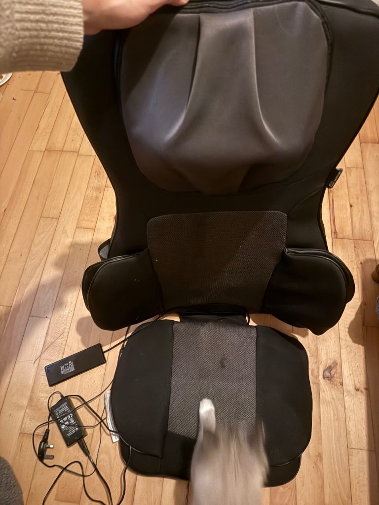 SNAILAX Shiatsu Neck & Back Massage Chair Pad – SL-236