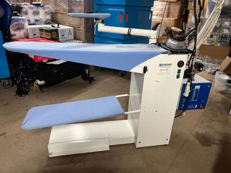  Stirovap Commercial 603 Series Ironing System Table Finishing Dry Cleaners Vacuum and heated table
