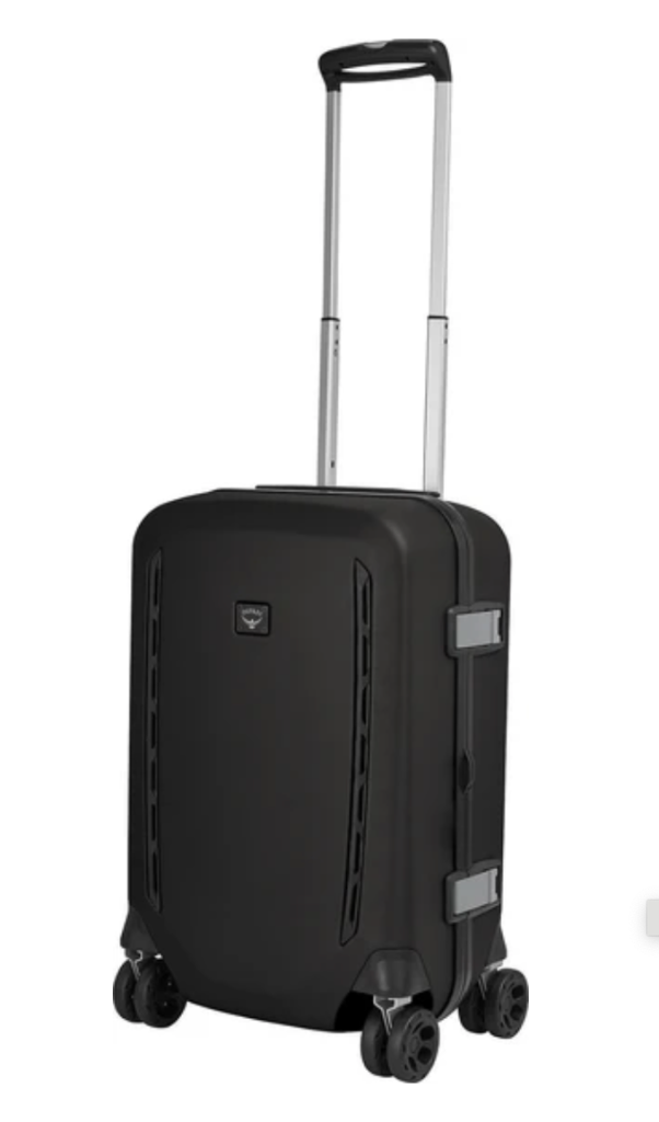Near New OSPREY Transporter Hardside Carry-On Bag Case Baggage Suitcase 40L Black RRP £325