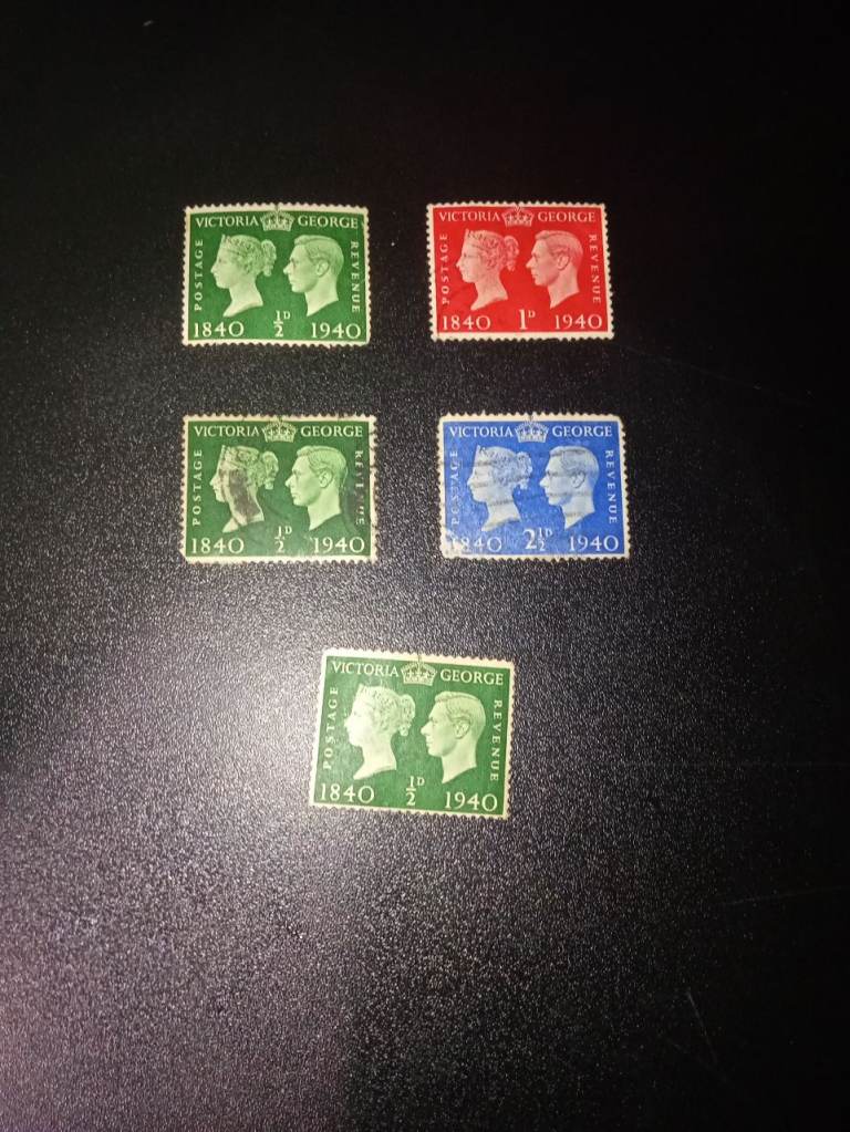 Vintage Victoria George 1840-1940 Postage Stamps – Collectible Set