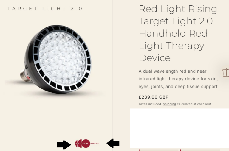 RED LIGHT - HAND HELD THERAPY HEALING LAMP