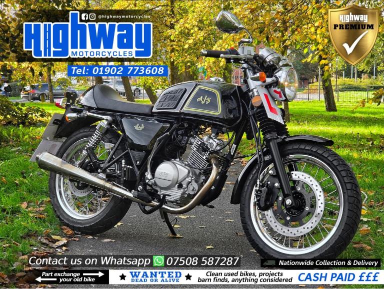 2018 AJS Cadwell 125cc Cafe Racer with Warranty & 12 Months MOT