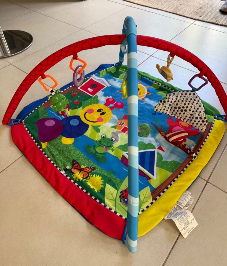 Colourful Baby Play Mat with Arch and Hanging Toys