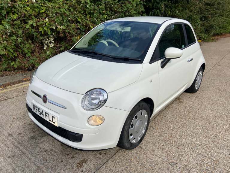 2015 Fiat 500 1.2 Pop 3dr Dualogic White 67k Miles PSH Years MOT Warranty £20 Tax Auto HATCHBACK ...