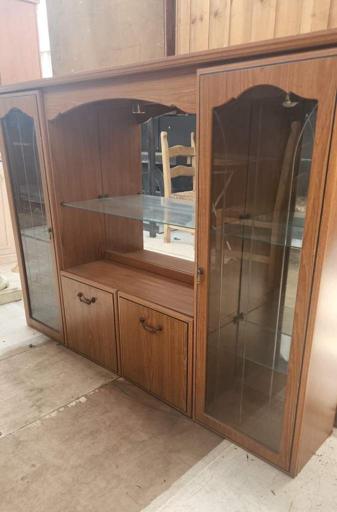 wooden display cabinet or wall unit
