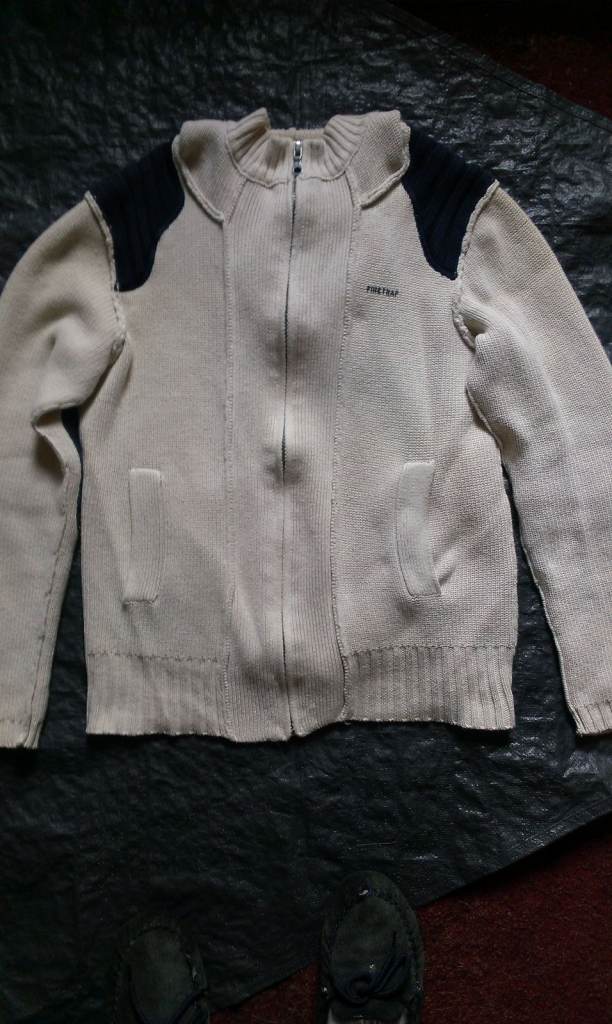 Firetrap cream zipped jumper