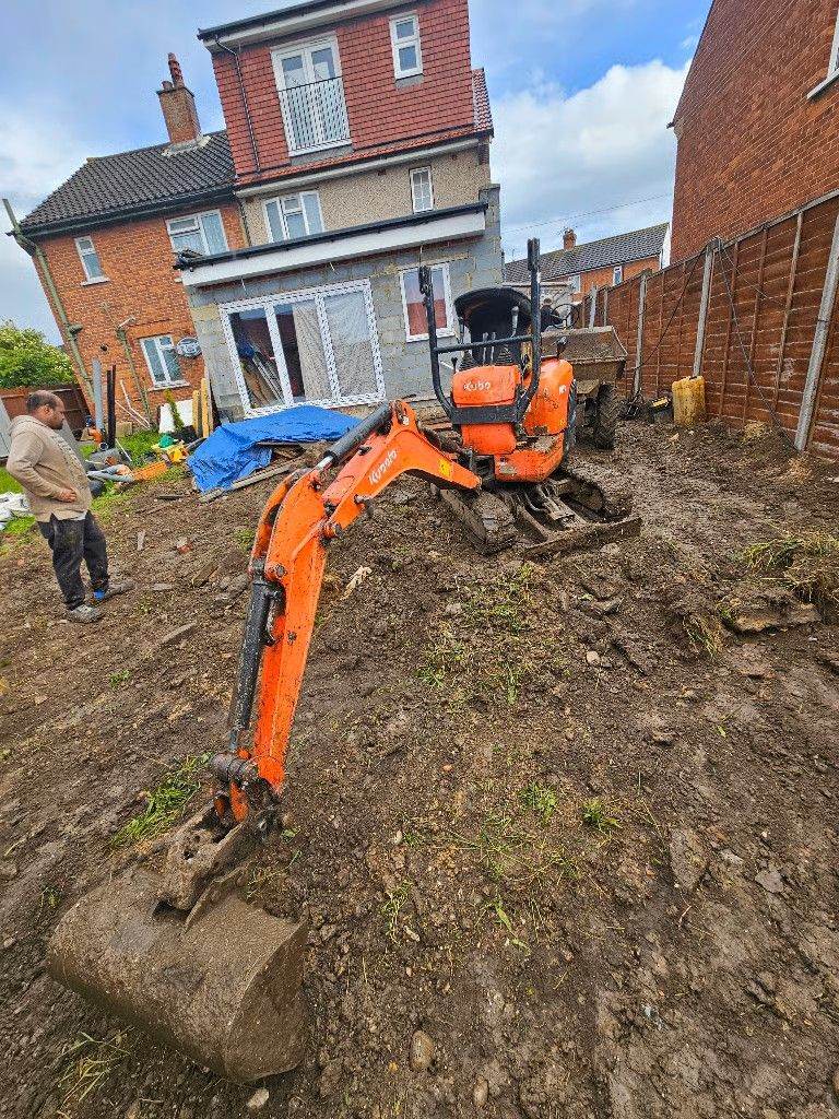 Groundwork / Mini Digger and Driver Hire in East London! 🚜