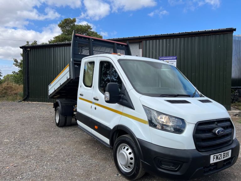 2021 Ford Transit 2.0 EcoBlue 130ps Double Crew cab Dropside tipper 61k miles clean Dropside Tipp...