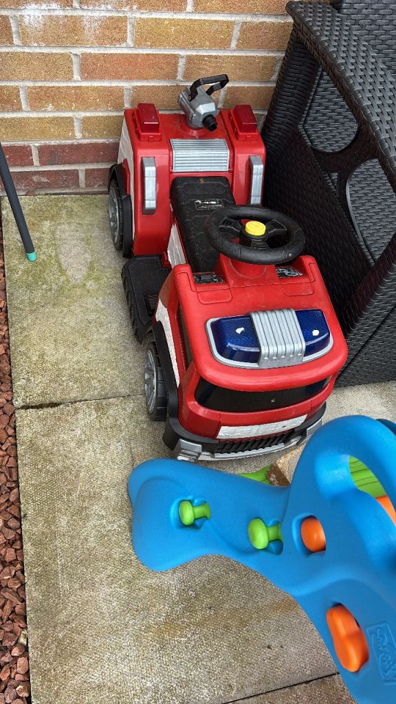Kids Red Fire Engine Ride-On Toy – Good Condition