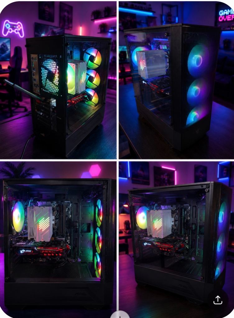 🔥 Custom RGB Gaming PC – Ready to Play – Excellent Condition 🔥SOLD!