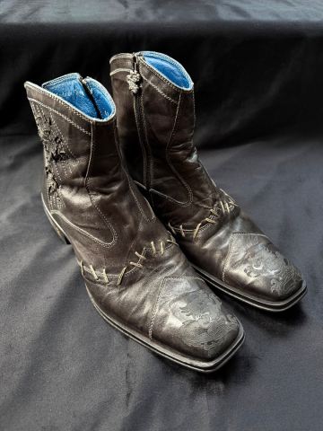 Rare Mark Nason Rock Lives Made in Italy Dragon Leather Zip  display picture 3
